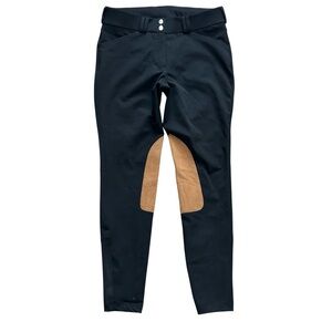 Dover Saddlery Equestrian Dalton Classic Legacy 30 Black Riding Pants Knee Patch